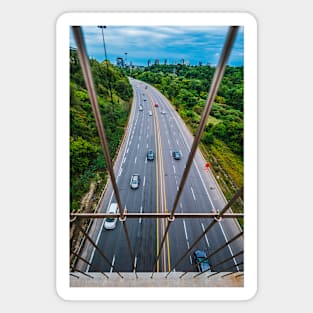 Don Valley Parkway on a Cloudy Day. Landscape Photograph Magnet